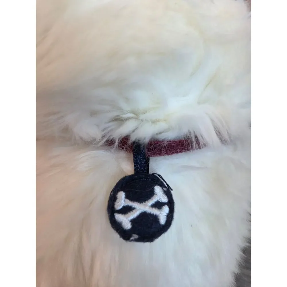 VTG Gymboree Pirate‎ Dog Plush White Shaggy Husky Puppy Retired 12